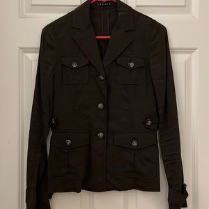 Theory brown linen utility jacket. Perfect condition